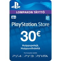 PlayStation Network PSN Card 30€ (digitaalinen toimitus)