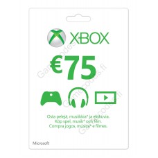 Xbox Live 75 Euron lahjakortti (digitaalinen toimitus)